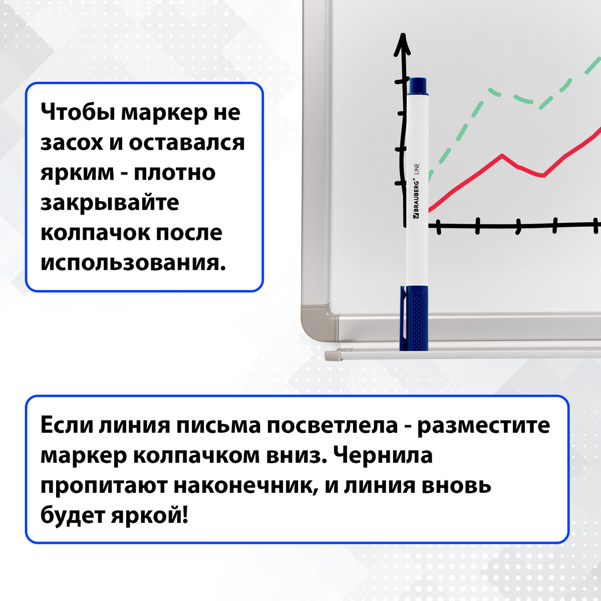 Маркеры Brauberg стираемые для белой доски набор 4 цвета Line 3 мм - фото 3