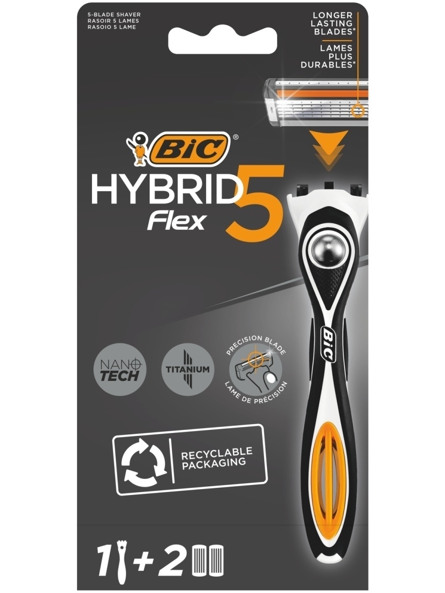 Бритва мужская BIC Hybrid 5 Flex - фото 1