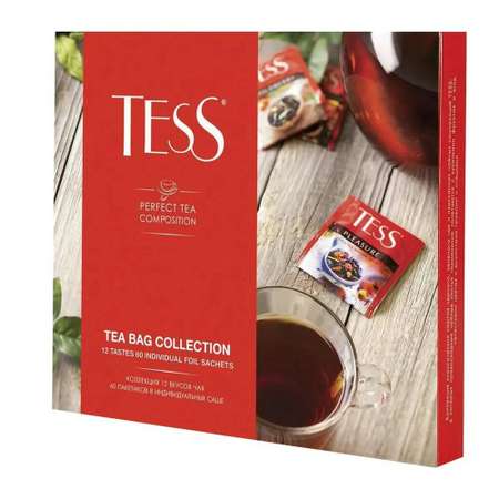 Чай в пакетиках Tess Коллекция ассорти 12 видов 60 шт