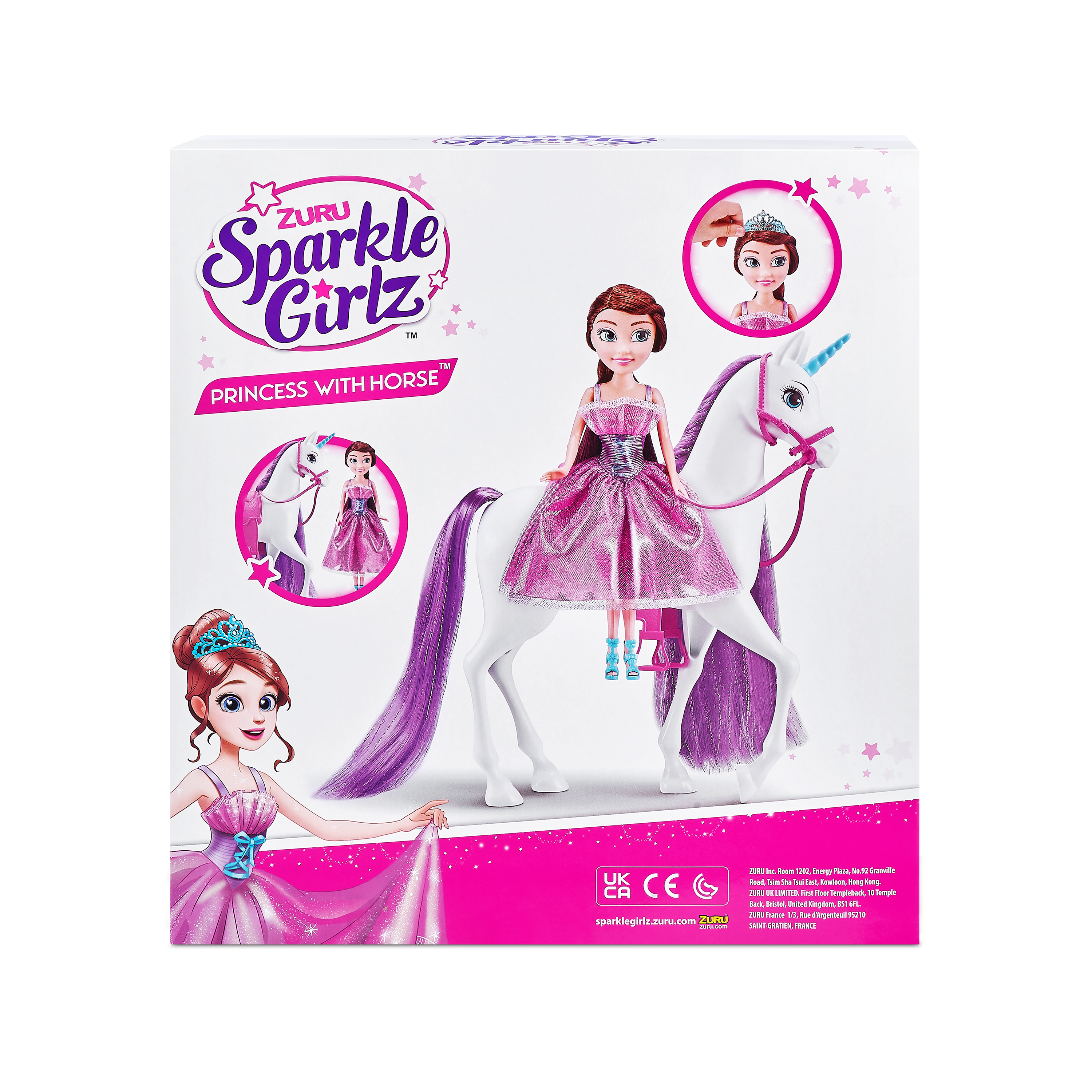 Игрушки в наборах Zuru Sparkle Girlz Принцесса и единорог 10057 - фото 7