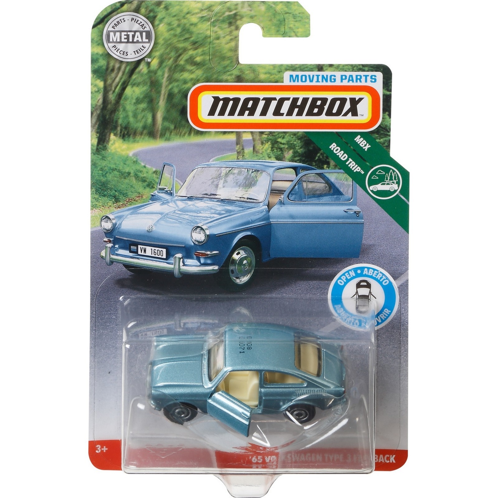 Автомобиль Matchbox Volkswagen Тип 3 Фастбэк 1:64 FWD28 - фото 2