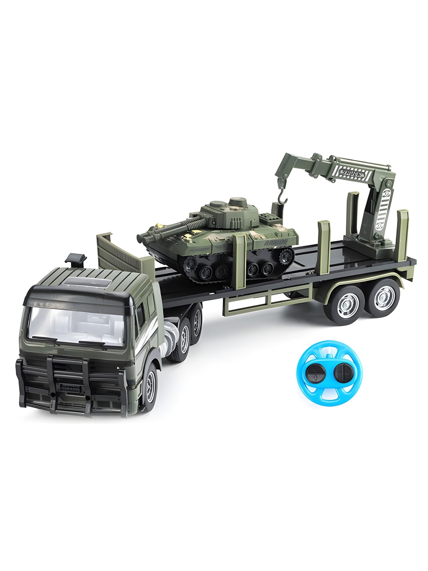 Радиоуправляемый грузовик CS Toys трейлер и танк City Truck 1:18