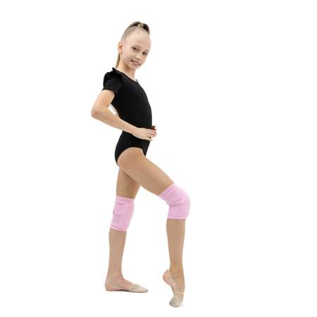 Наколенник Grace Dance для гимнастики и танцев с уплотнителем. размер XS. 4-7 лет. цвет розовый