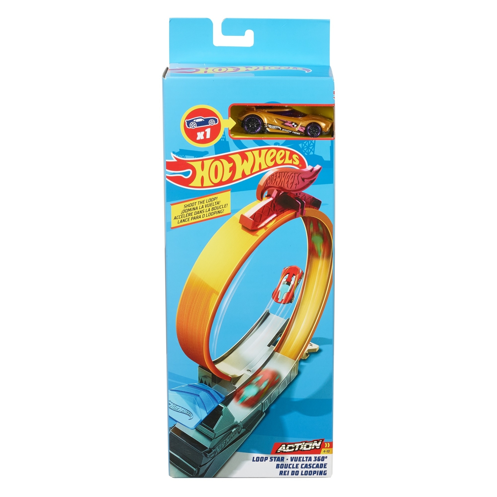 Трек Hot Wheels Огненный прыжок 3 с пусковой установкой FWM85 - фото 2