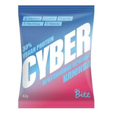 Печенье Take a Take a Cyber Bite Bite высокобелковое клюква 42г
