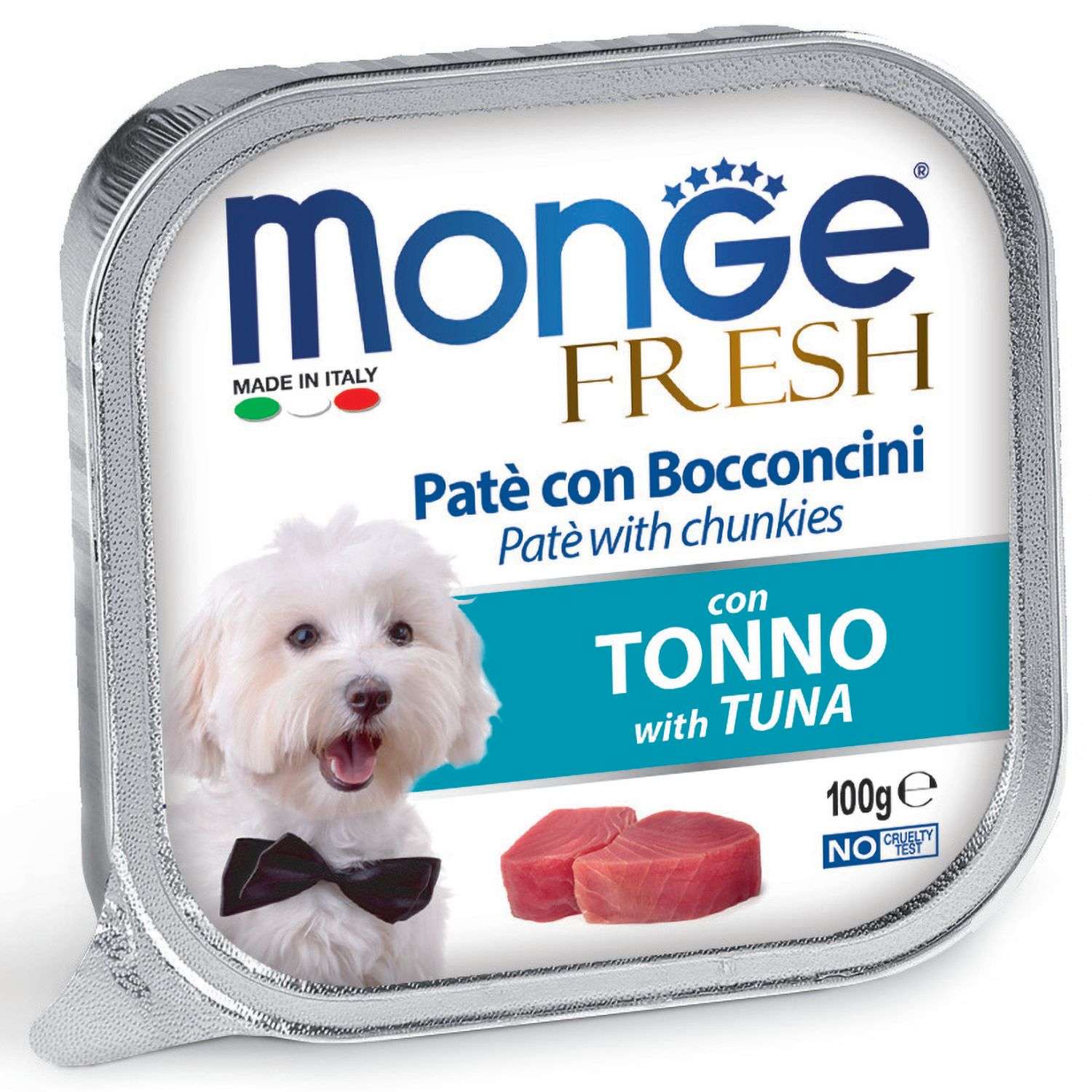 Корм для собак MONGE Dog Fresh тунец консервированный 100г - фото 1