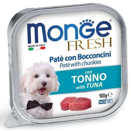 Корм для собак MONGE Dog Fresh тунец консервированный 100г