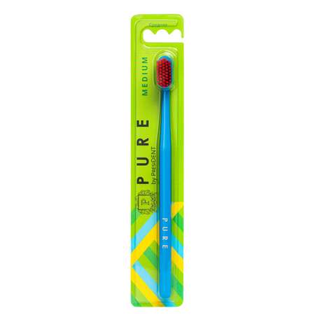 Зубная щётка PURE by PRESIDENT medium средняя
