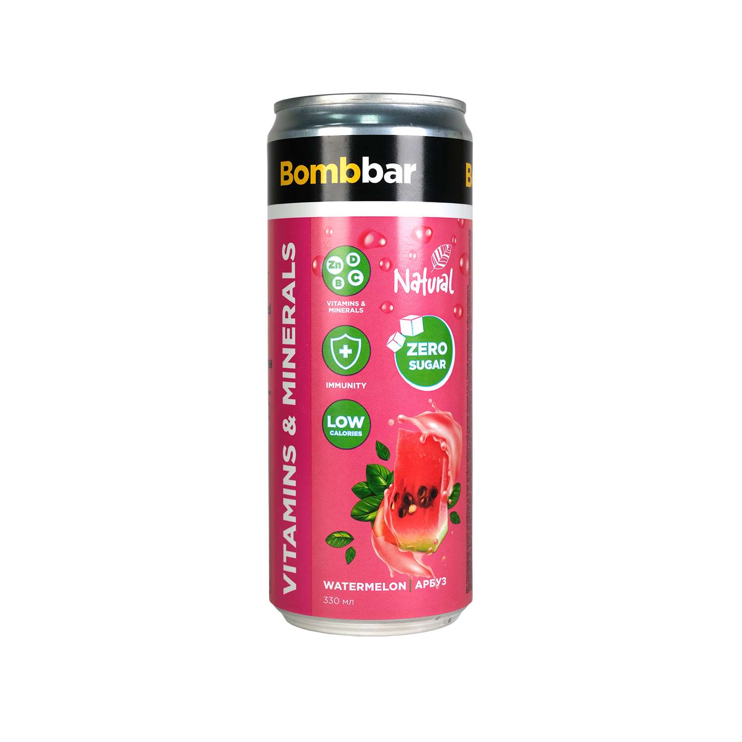 Напиток безалкогольный Bombbar Лимонад со вкусом арбуза 330мл - фото 1