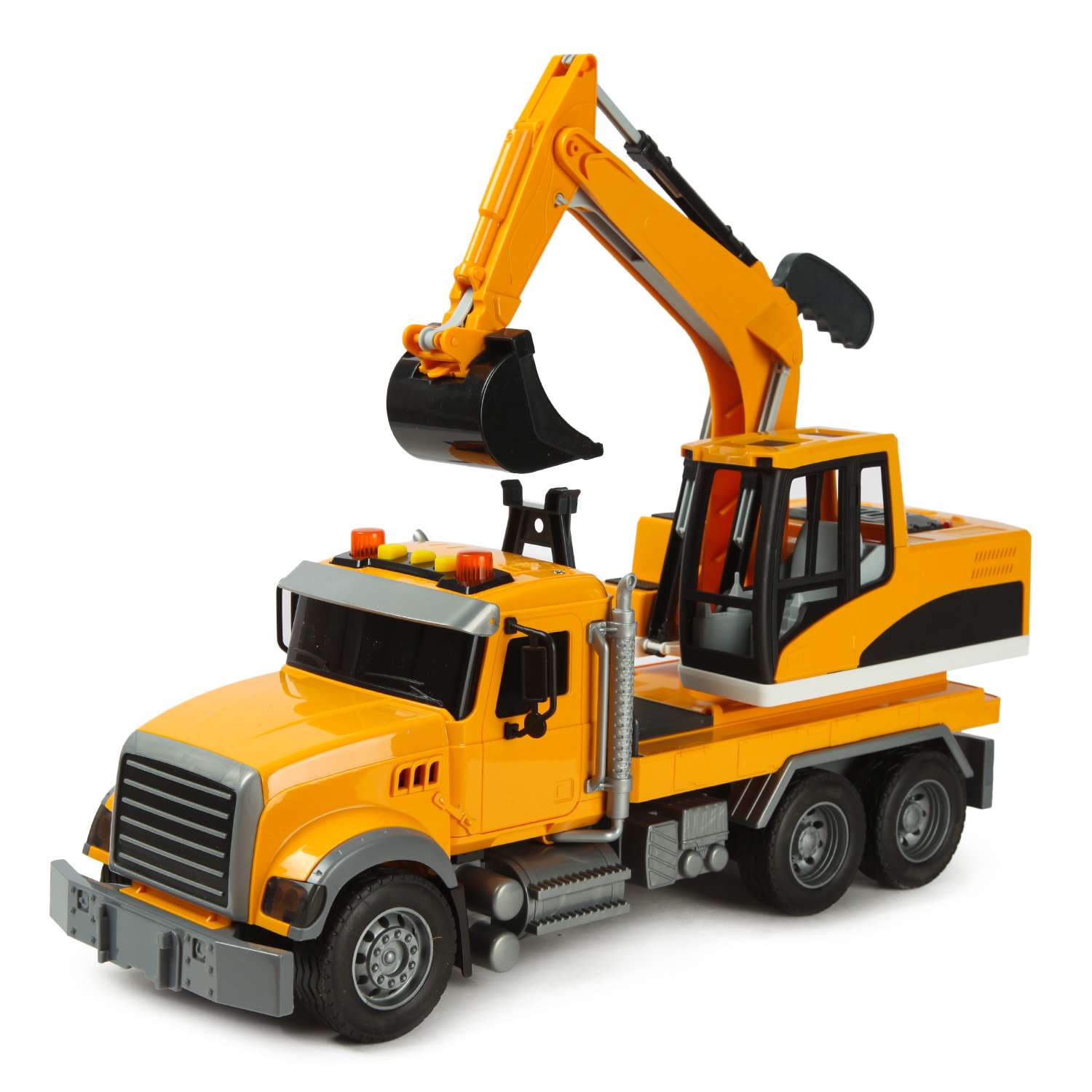 Машинка Mobicaro 1:14 Грузовик с эскаватором Красный 666-82P 666-82P - фото 1
