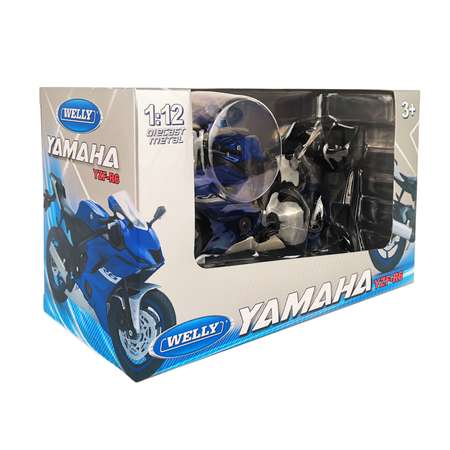 Мотоцикл WELLY 1:12 Yamaha YZF-R6 синий