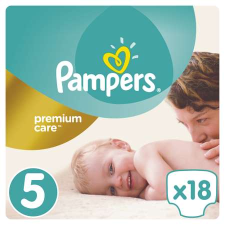 Подгузники Pampers Premium Care 18 шт. 5 11-18 кг