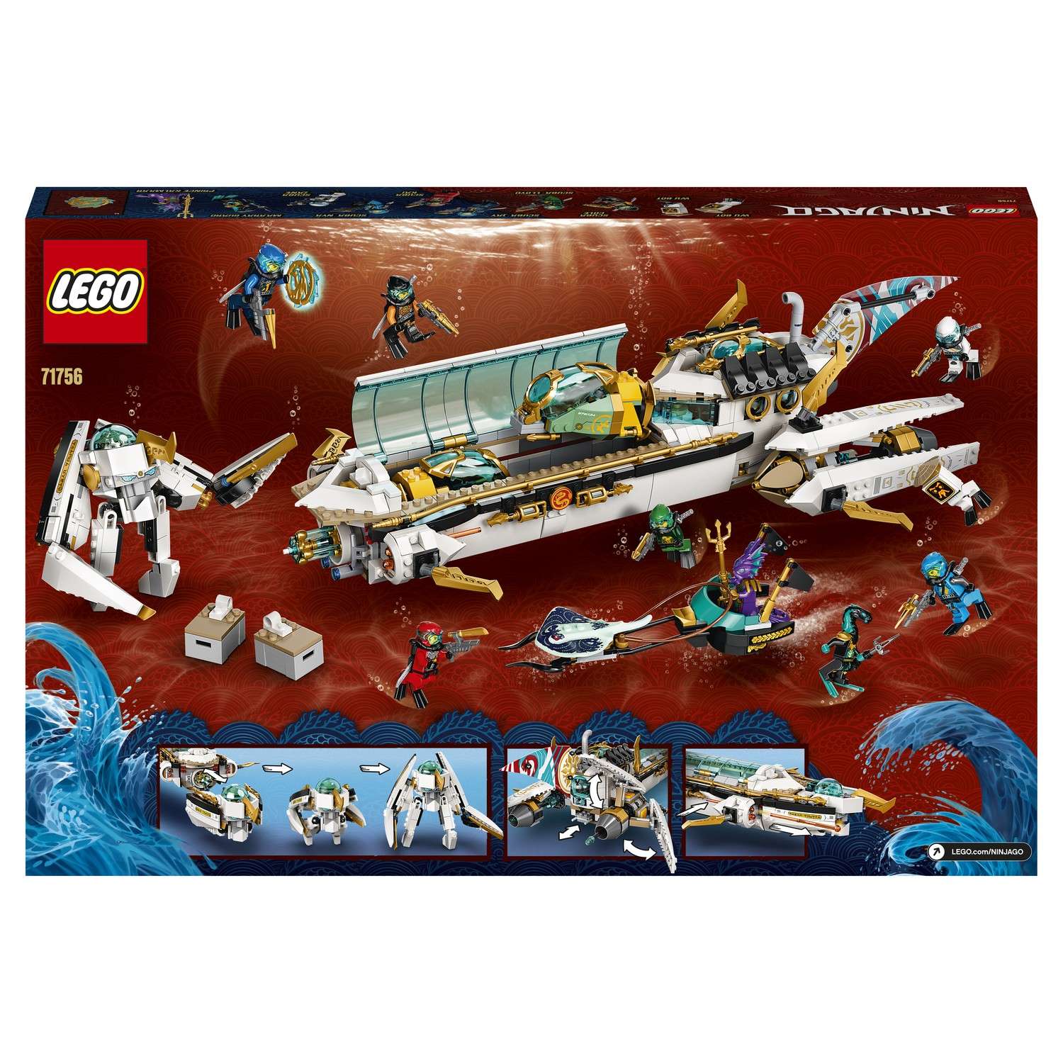 Конструктор LEGO Ninjago Подводный Дар Судьбы 71756 - фото 3