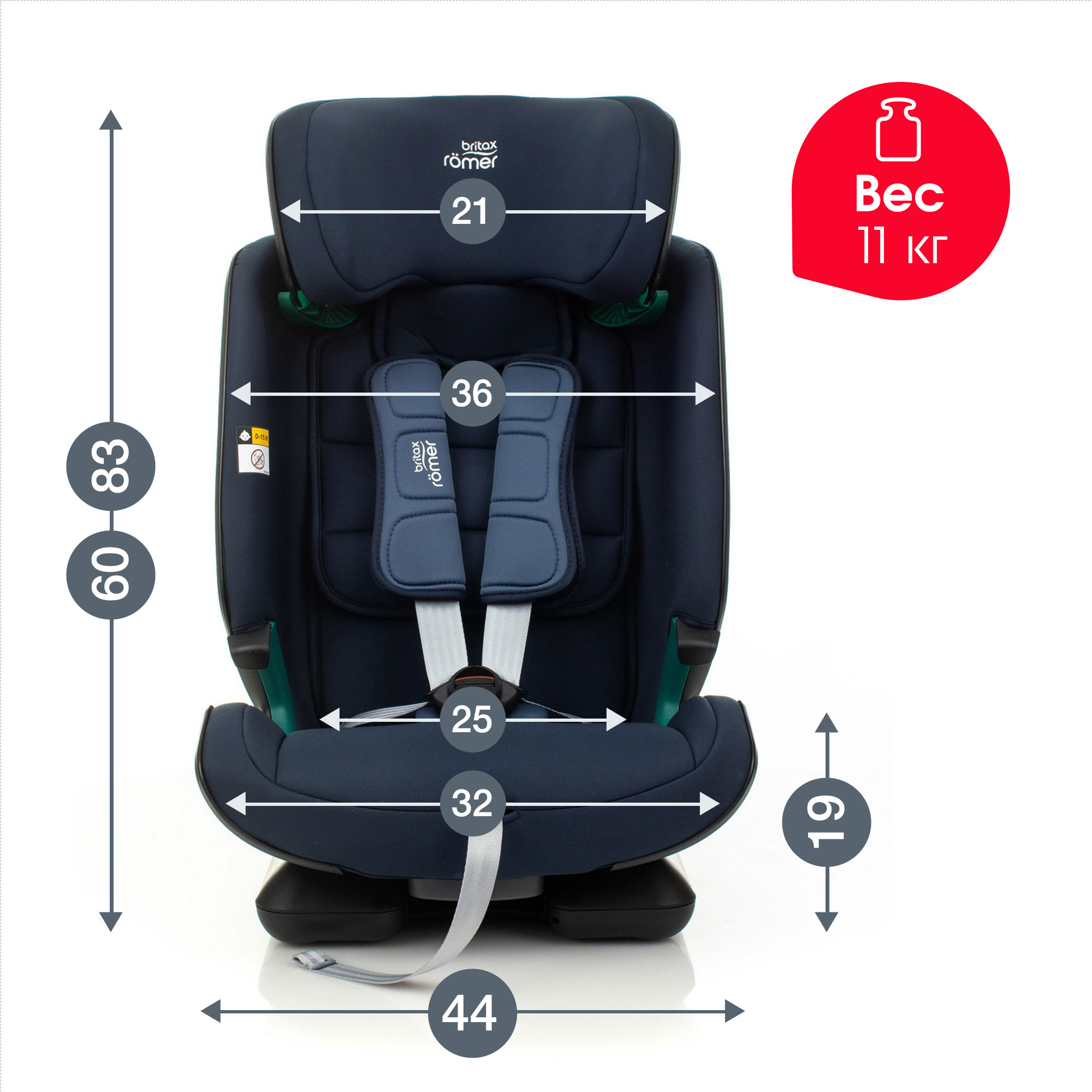 Автокресло Britax Roemer Advansafix i-Size Moonlight blue - фото 14