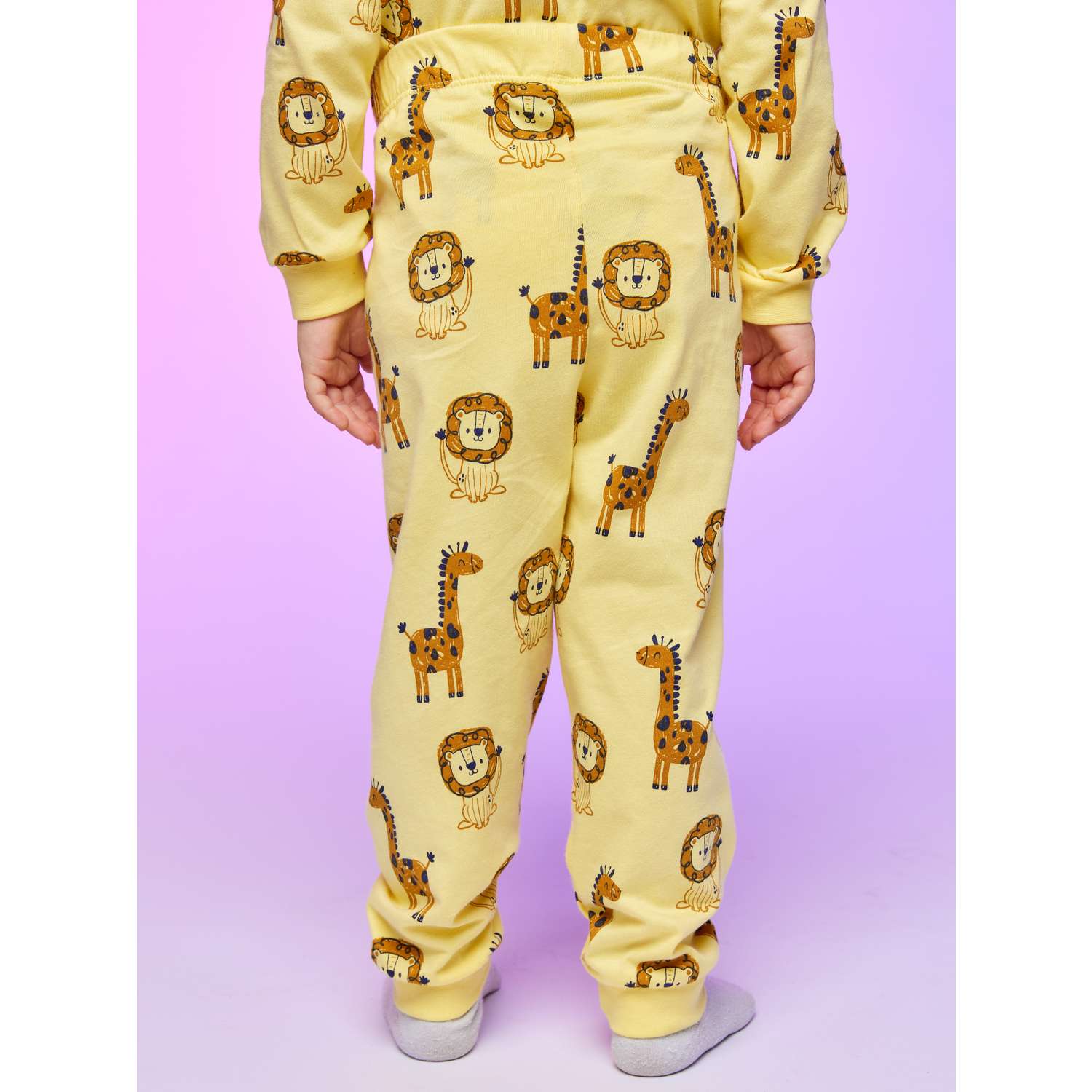 Пижама ISSHOP пижама со штанами желтая - фото 6