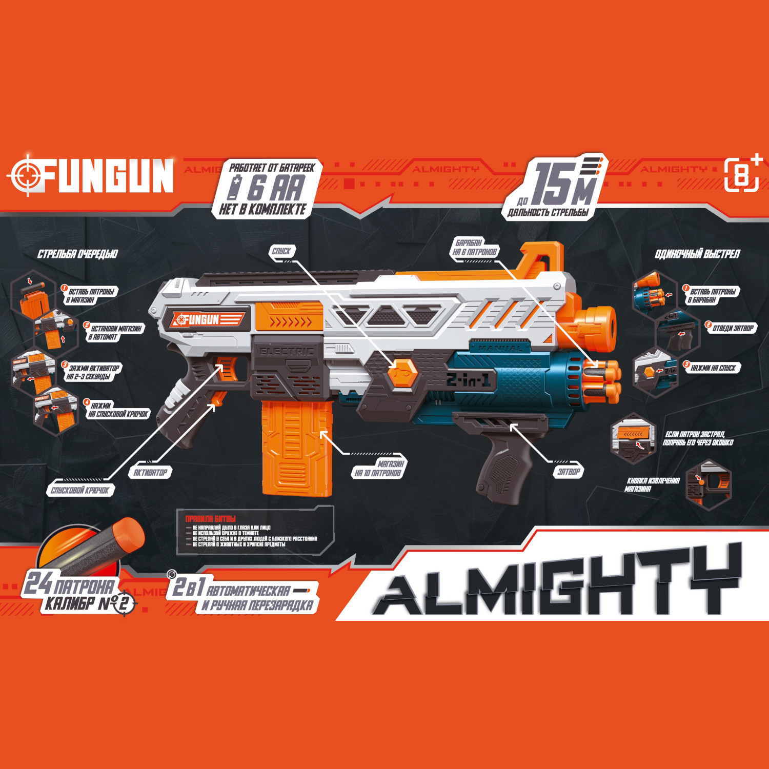 Бластер FUNGUN - фото 1