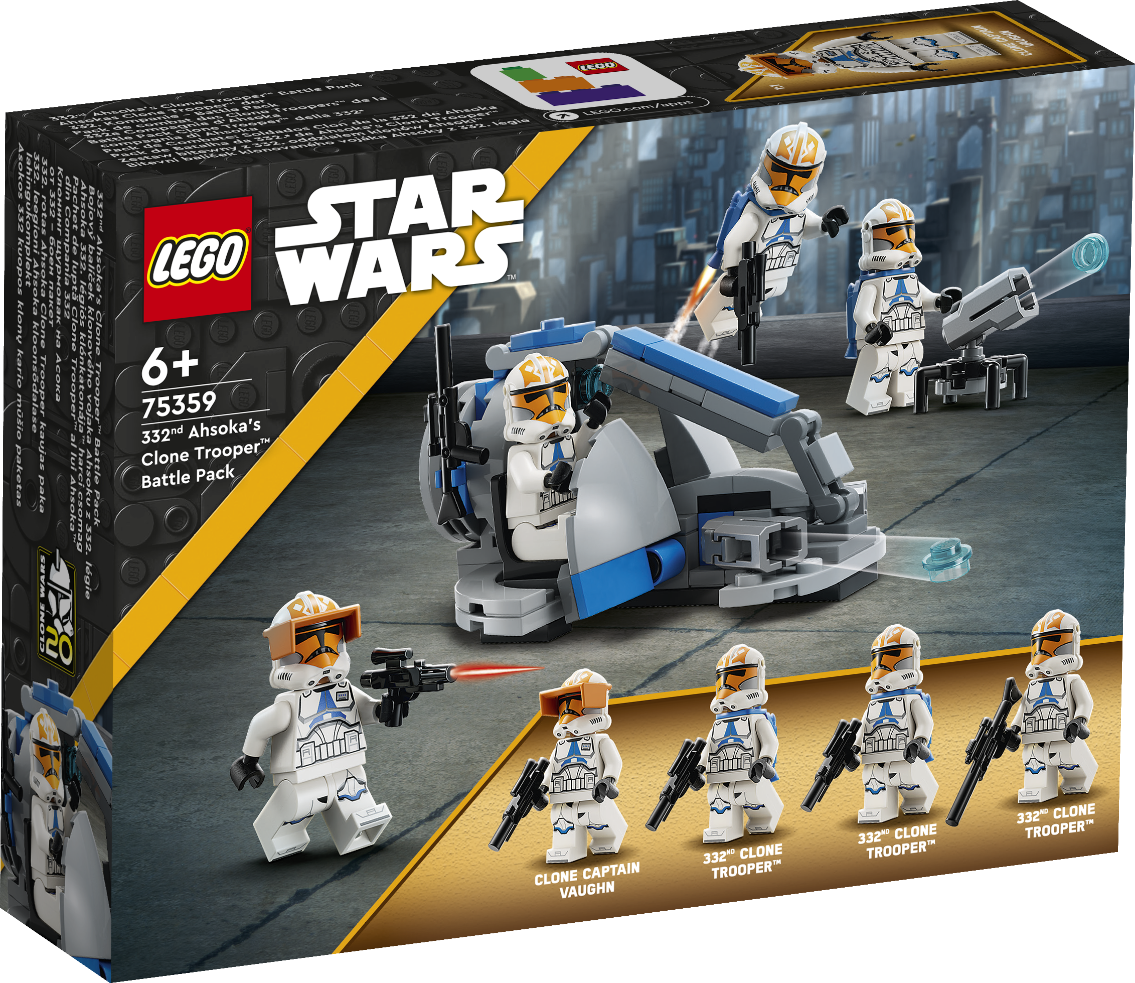 Конструктор LEGO 332nd Ahsoka's Clone Trooper Battle Pack 75359 - фото 5