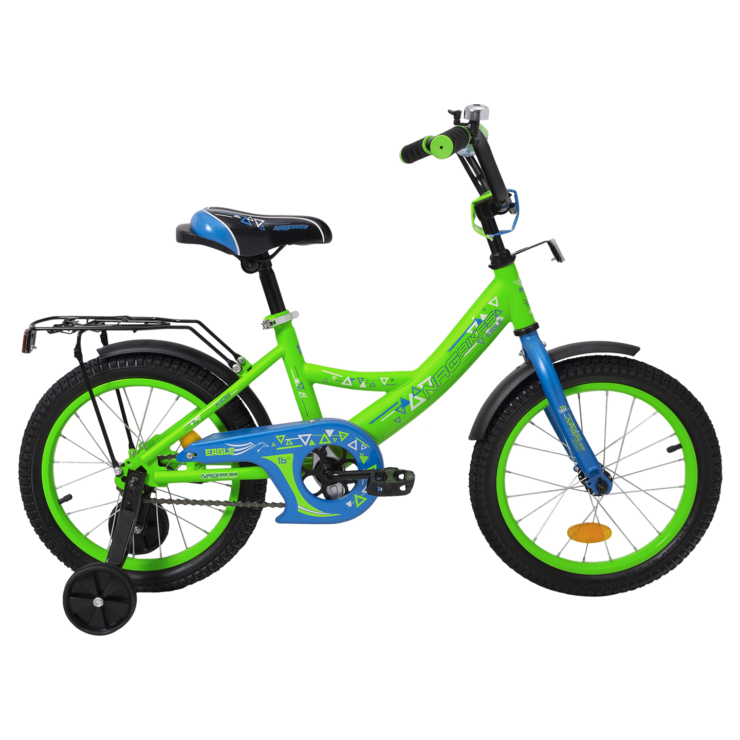 Велосипед NRG BIKES Eagle 16 green-blue - фото 9