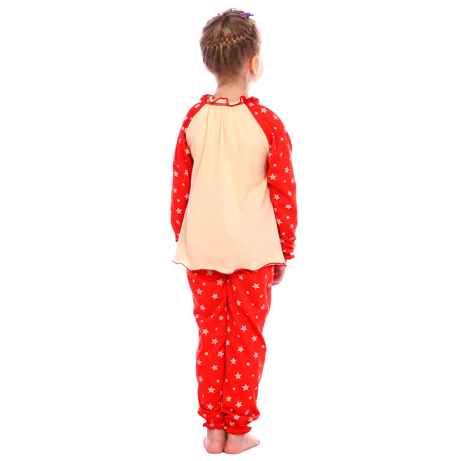 Пижама Детская Одежда S0413К/молочный_красный - фото 6