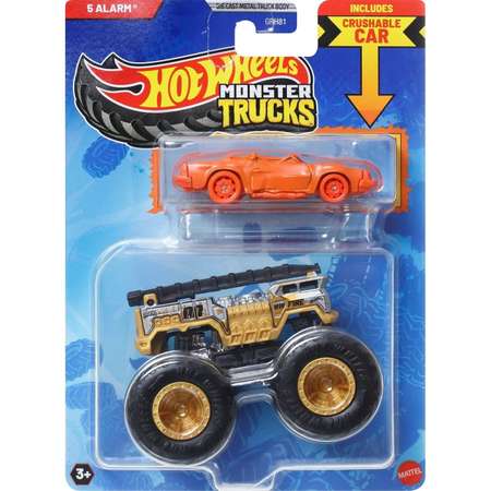 Монстр-трак Hot Wheels Monster Truck 5 alarm 1:64 коричневый