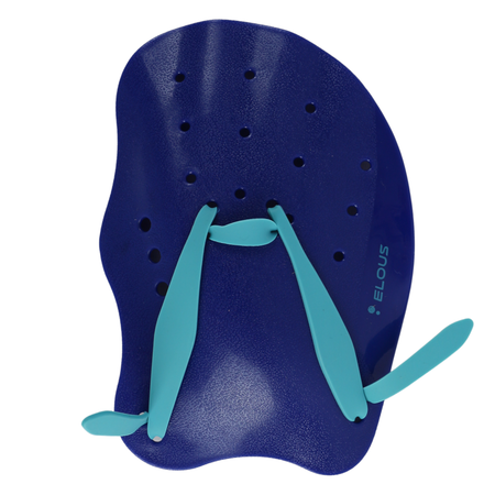 Лопатки для плавания Elous YFH-118 синий с голубым
