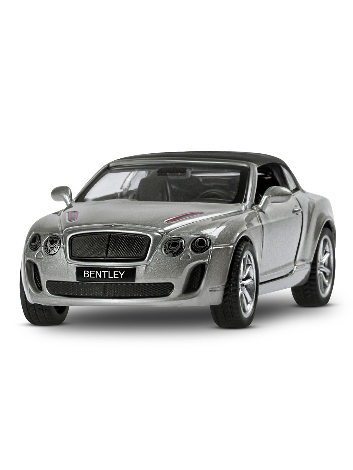 Машинка металлическая АВТОпанорама игрушка детская Bentley Supersport ISR 1:43 серый JB1251251 - фото 9