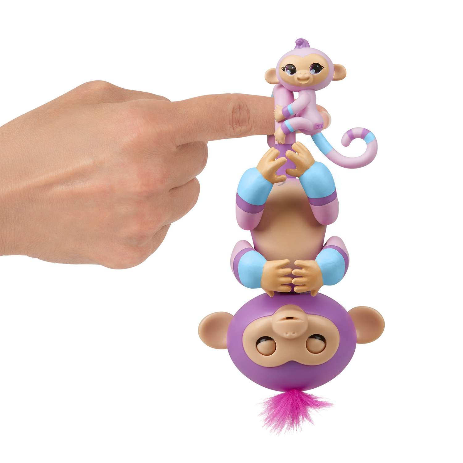 Игрушка Fingerlings Обезьянка Вайолет с малышом интерактивная 3543 - фото 6