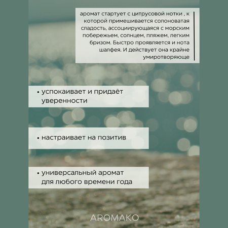 Роллербол масляные духи AromaKo Sea salt 5 мл