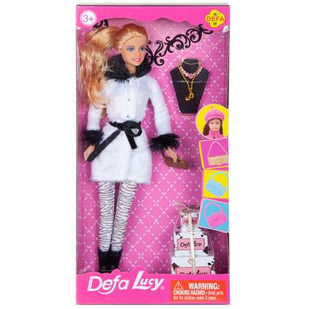 Кукла Defa Lucy Вечерняя прогулка 27 см аксессуары белый