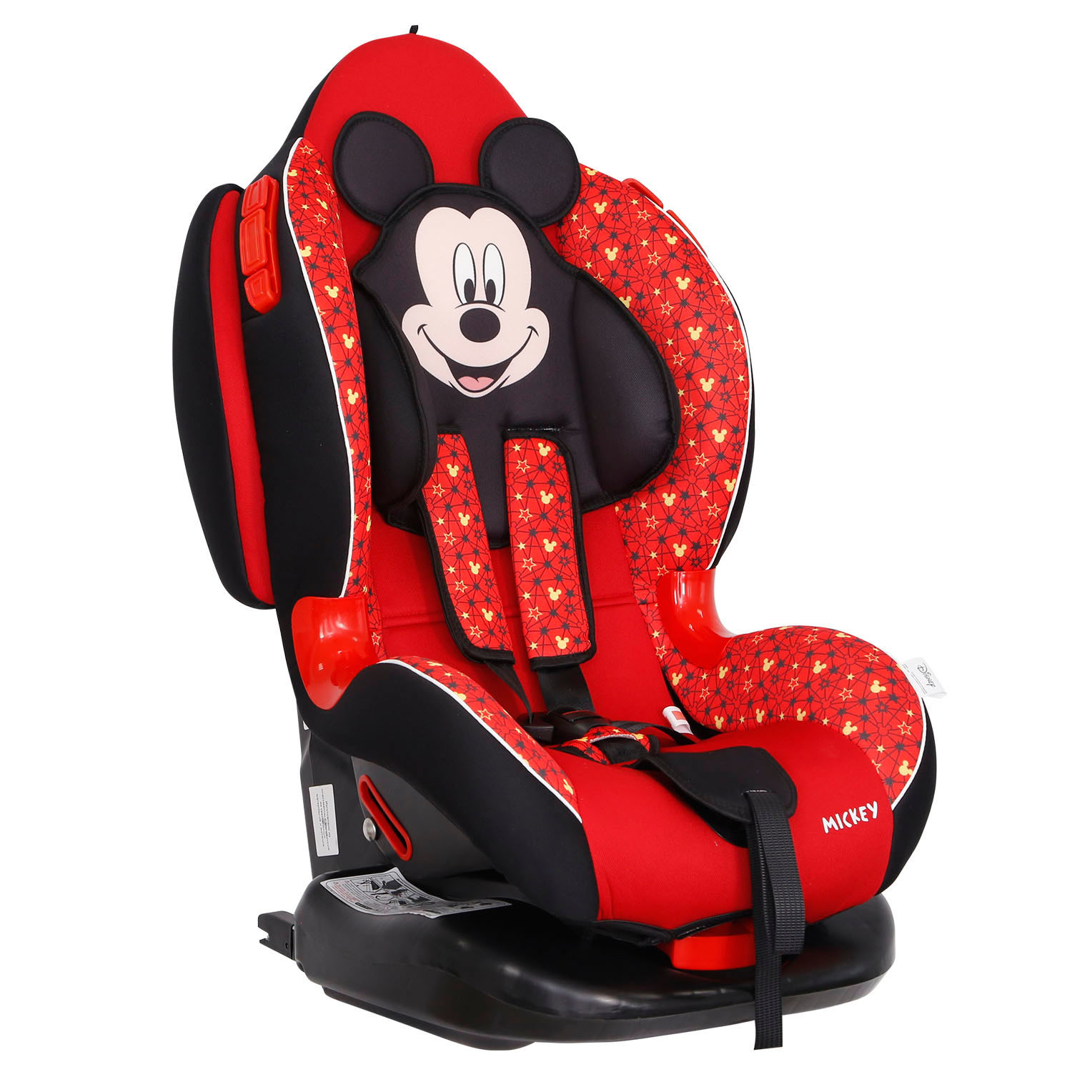 Автокресло SIGER Disney Кокон Isofix Микки Маус Звезды Красный - фото 1