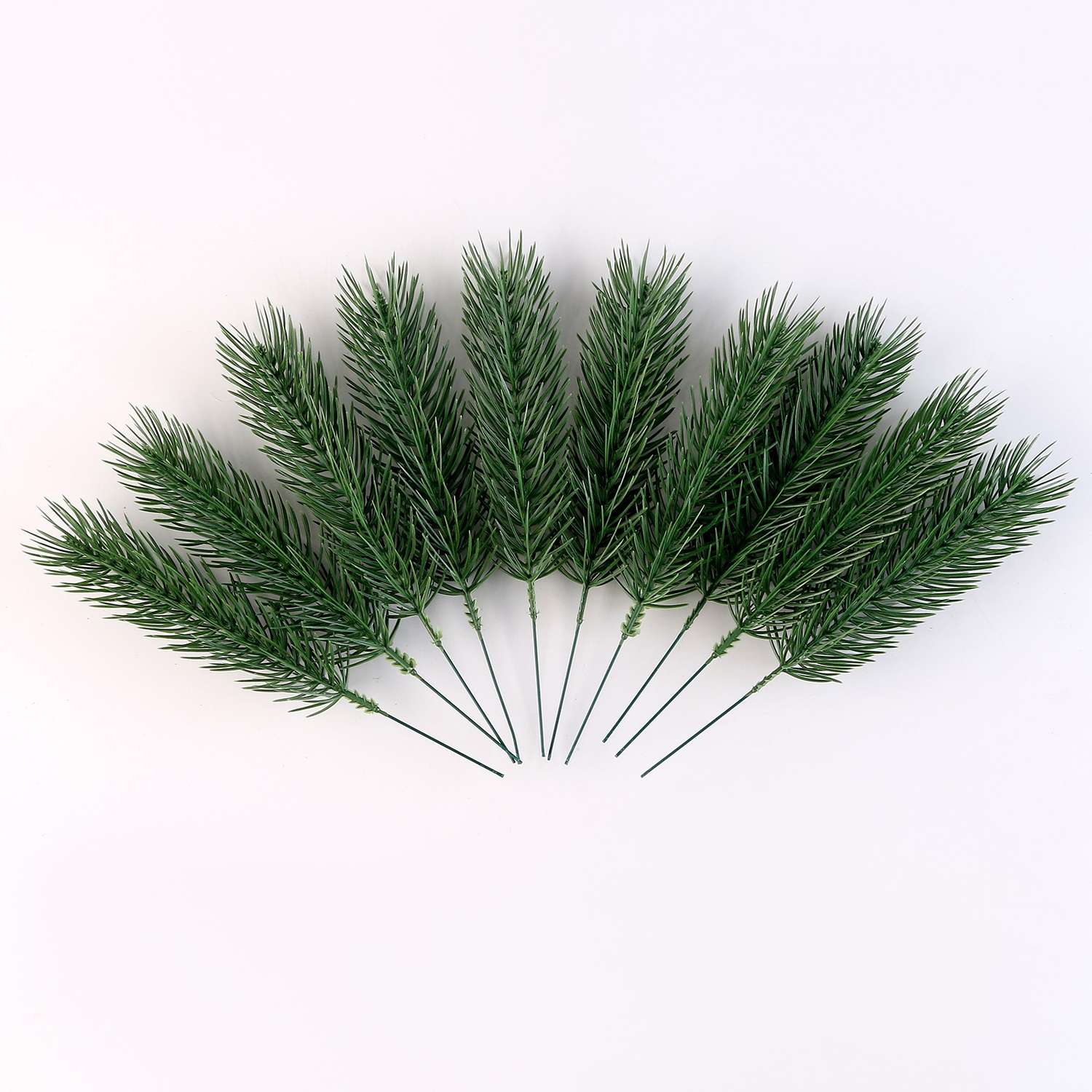 Литая веточка Sima-Land зелёная 22×4 см набор 50 шт - фото 2