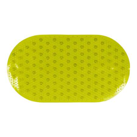 Коврик FOVERO для ванной SPA прозрачный Горошек 67х36см желтый