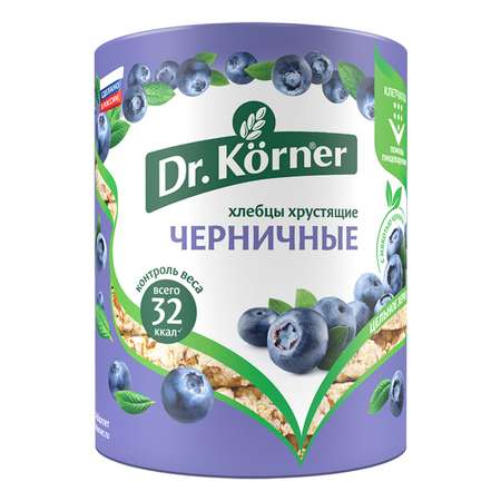 Хлебцы DrKorner Злаковый коктейль черничный 10 шт. по 100 гр.