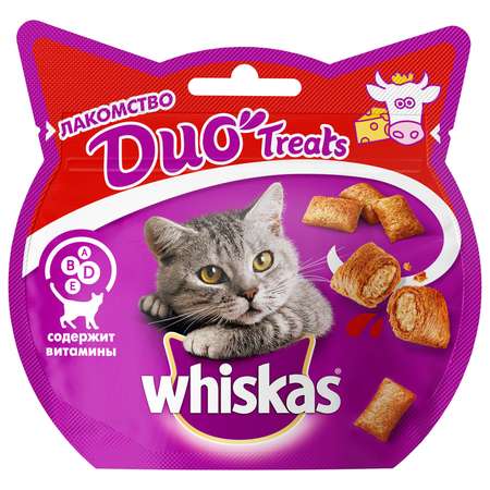 Лакомство для кошек Whiskas Duo с говядиной и сыром 40г