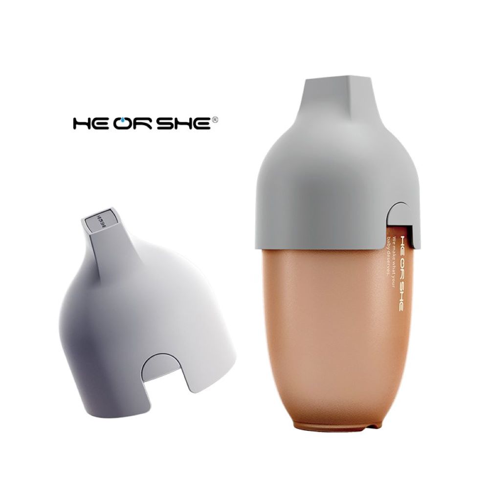 Бутылочка антиколиковая HEORSHE Ultra Wide Neck Baby Bottle от 6 месяцев 240 мл серая - фото 4