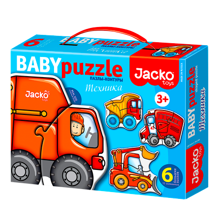 Развивающие пазлы для детей JackoToys Техника 00-602