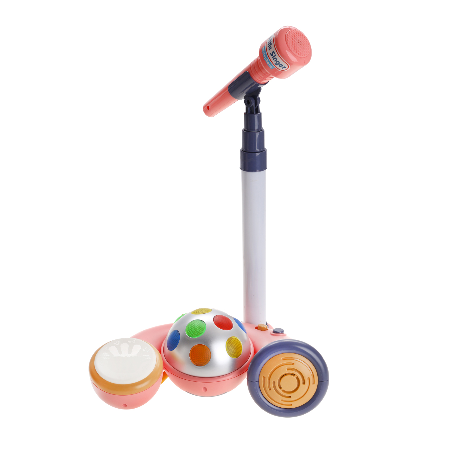 Музыкальные инструменты Baby and Kids Микрофон и караоке розовый ES56474 - фото 2