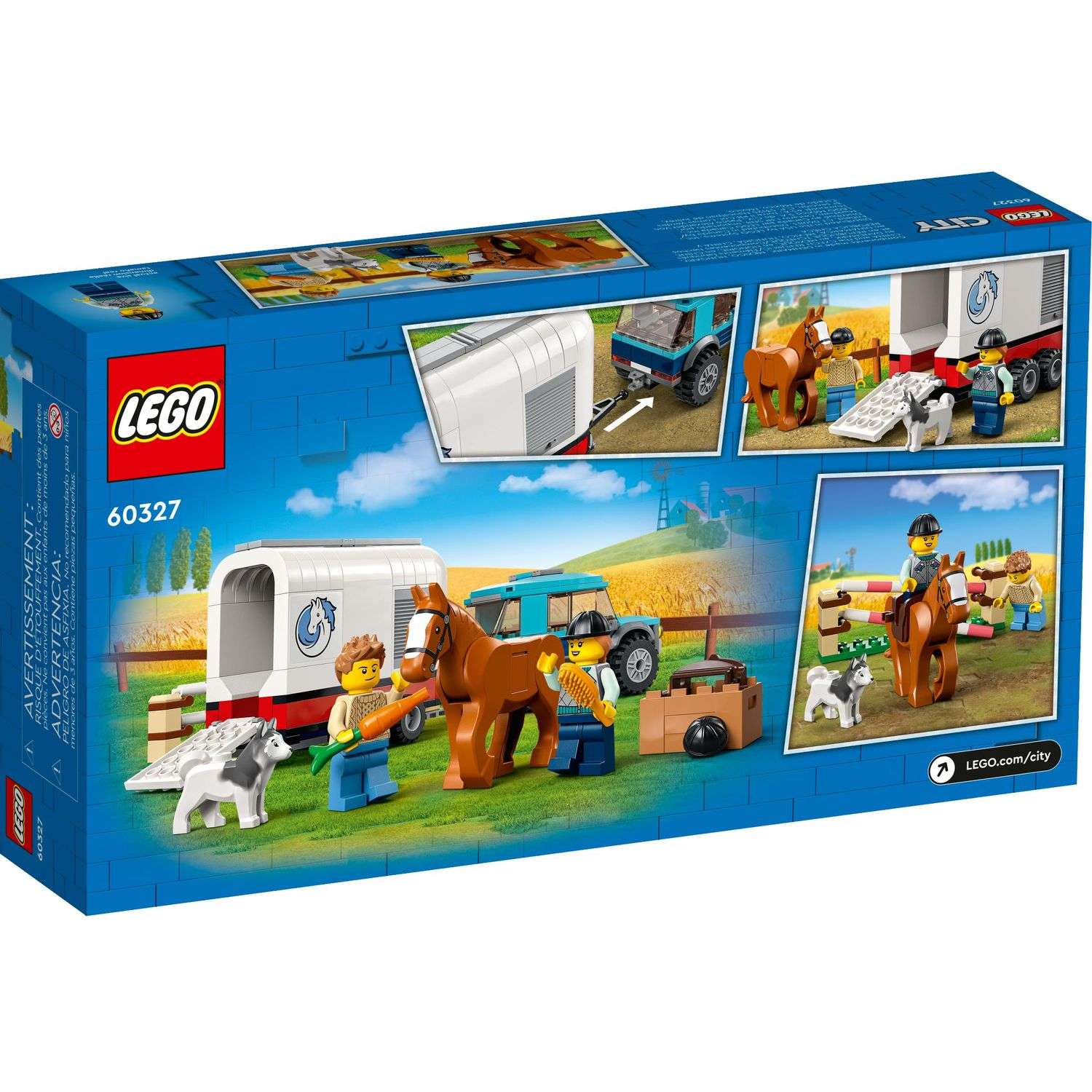 Конструктор LEGO City Машина с прицепом для лошади 60327 - фото 6