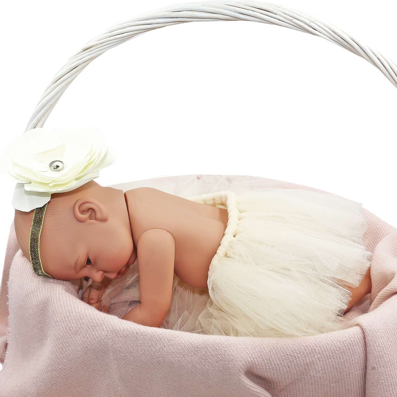 Набор для фотосессии младенца SHARKTOYS от 0 до 3 месяцев юбка и повязка цветочек на голову ребенка 3570004 - фото 1