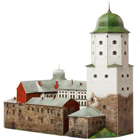 Сборная модель Умная бумага Архитектура Выборгский замок 435