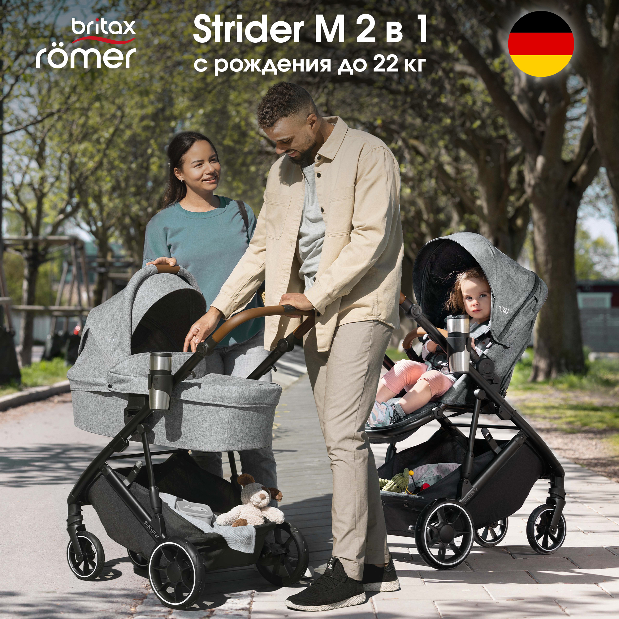 Коляска Britax Roemer 2в1 Strider M Elephant Grey - фото 4