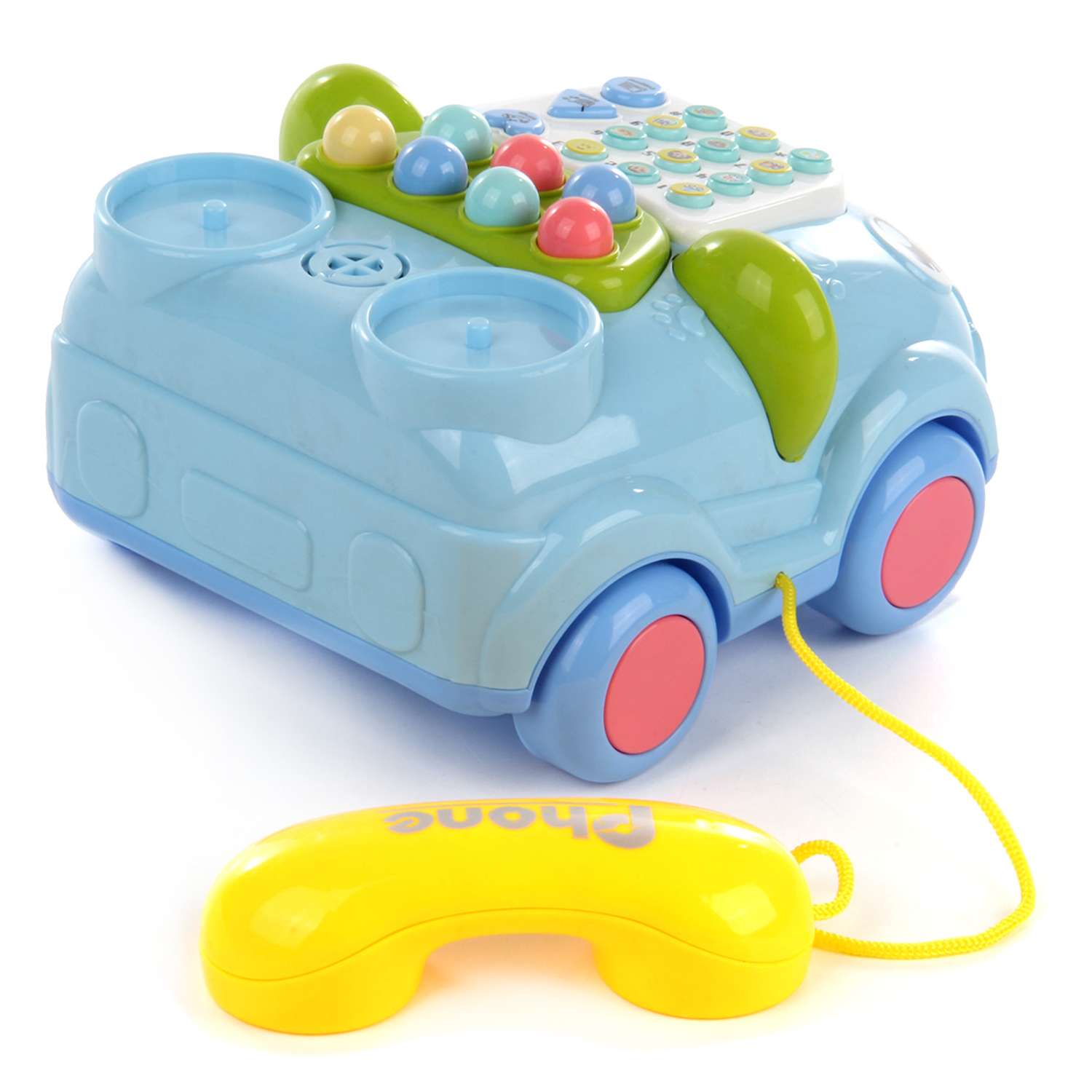 Развивающая игрушка 6 в 1 Veld Co Телефон Машинка подсвечивается со звуками - фото 2