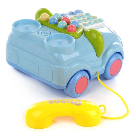 Развивающая игрушка 6 в 1 Veld Co Телефон Машинка подсвечивается со звуками