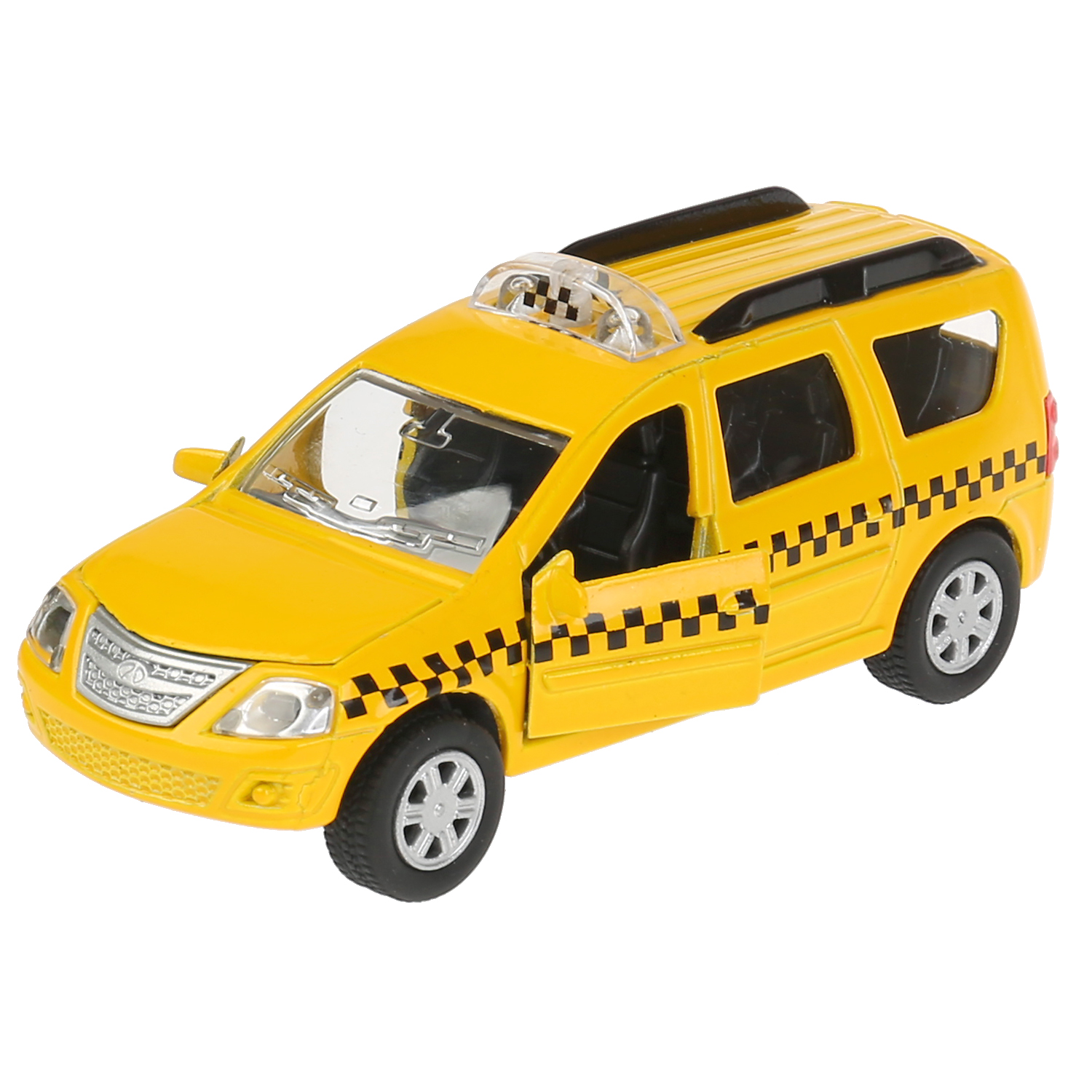 Автомобиль Технопарк LADA Ларгус такси 1:43 181598 - фото 4
