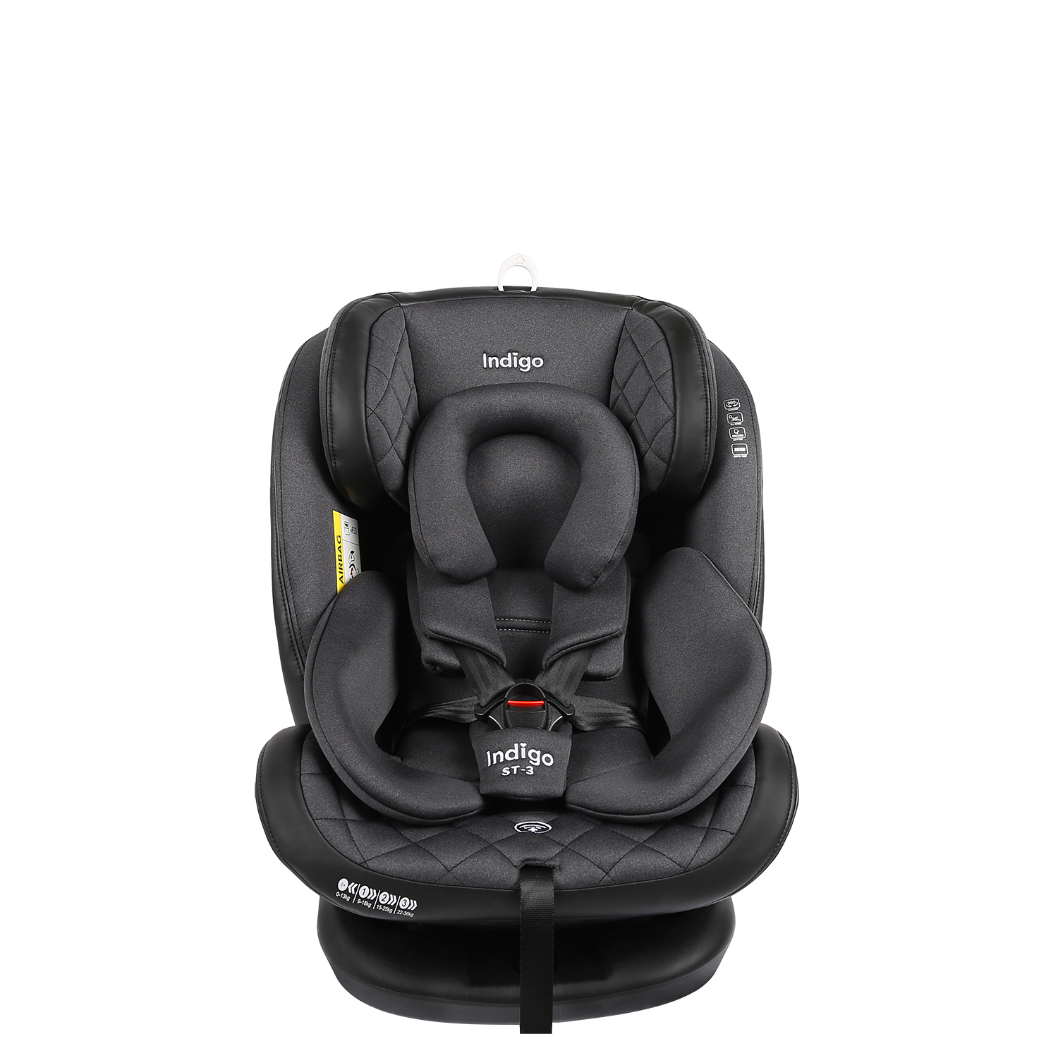 Автокресло Indigo Aero isofix Черный - фото 5