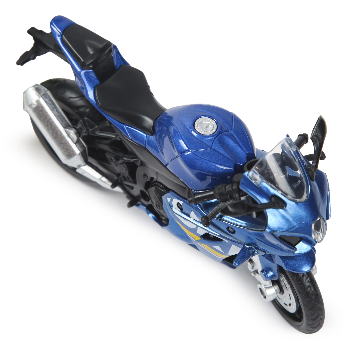 Мотоцикл MSZ 1:18 Suzuki GSX-R1000 Голубой 67703 67703 - фото 7