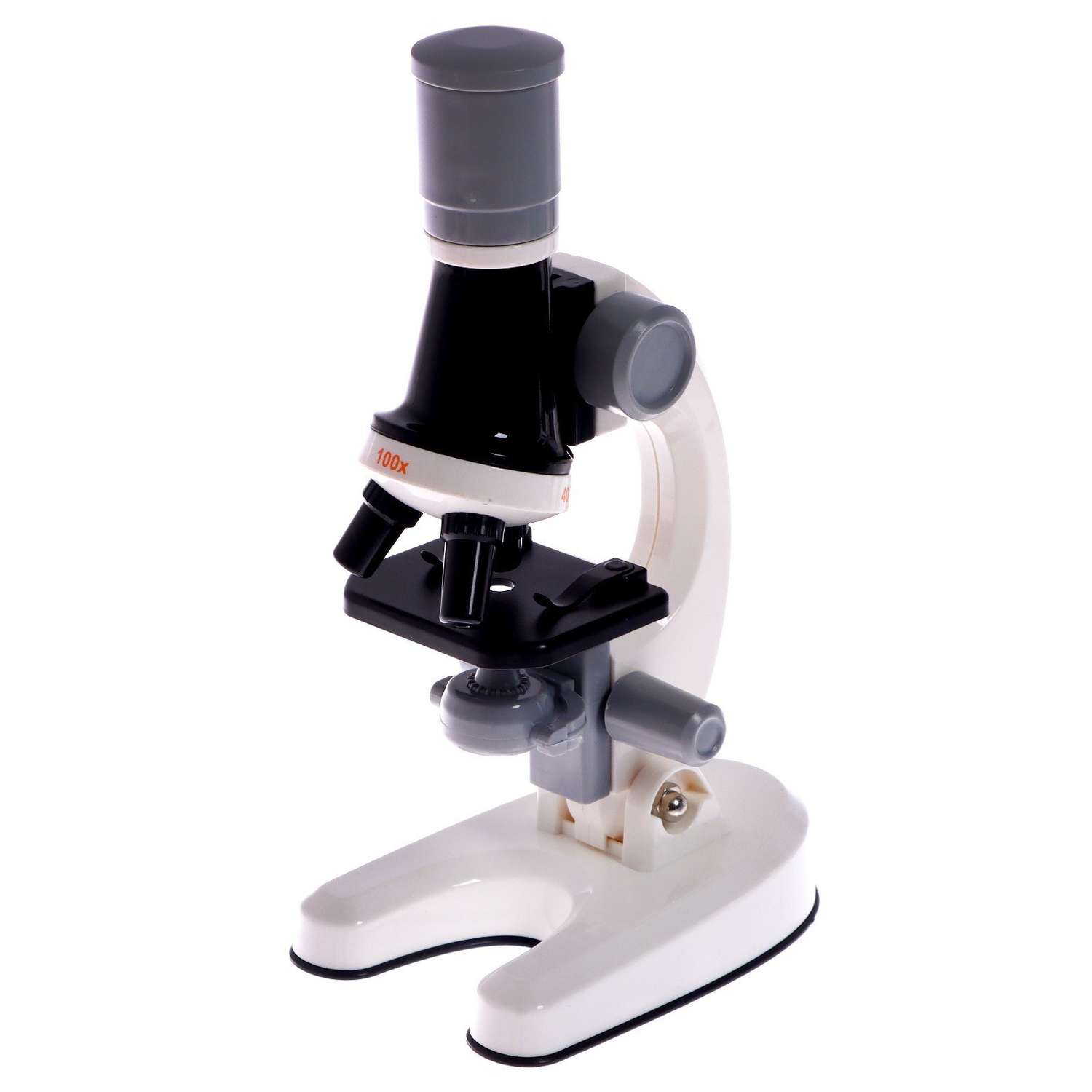 Микроскоп Sima-Land детский «Юный ботаник» кратность х100 х400 х1200 белый подсветка - фото 2