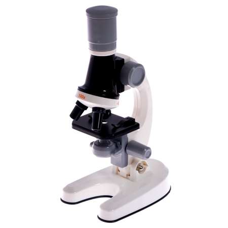 Микроскоп Sima-Land детский «Юный ботаник» кратность х100 х400 х1200 белый подсветка