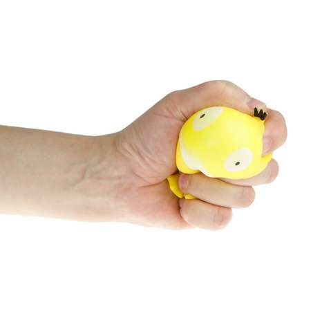 Мяч антистресс для рук Крутой замес 1TOY утка жёлтая жмякалка мялка тянучка 1 шт