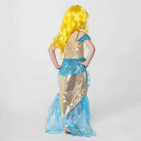 Карнавальный костюм Страна карнавалия Золотая русалка размер 30